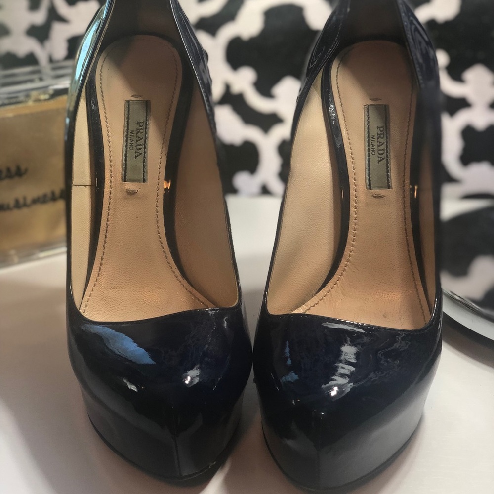 Prada Patent Leather Platform Heel
